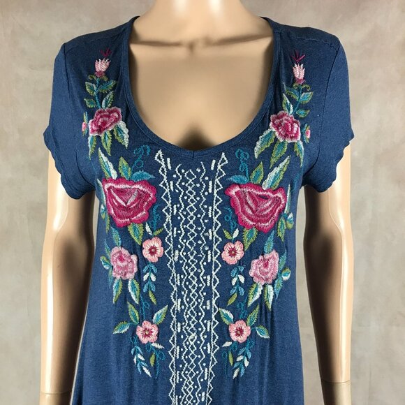 CAITE Floral Embroidered Swing Dress Size XS - Picture 3 of 8